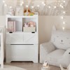 Kids Bookshelf and Toy Storage Organizer, Large Wooden Toy Box Chest with Flip-Top Lid and Cubby, - 2 of 4
