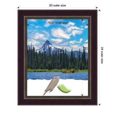 Classic Gold and Espresso Wood Wall Frame 16x20