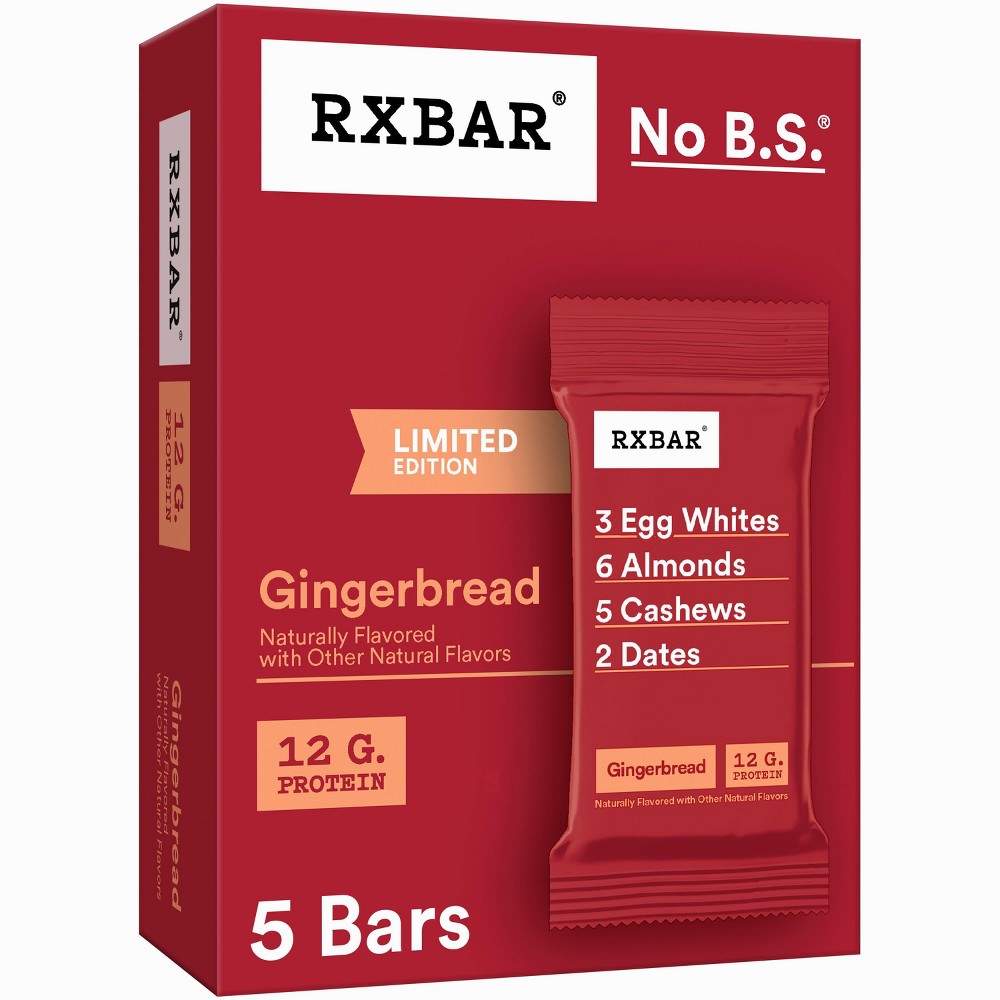 RXBAR Gingerbread Protein Bars - 5ct