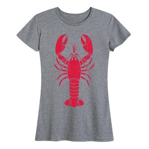 Women's - Instant Message - Vintage Lobster Short Sleeve Graphic T-Shirt - 1 of 4