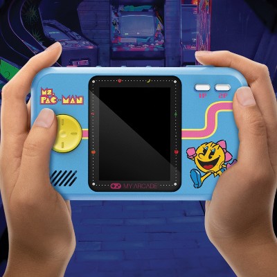 Ms. Pac-Man Blue Handheld Retro Gaming Console