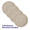 Two Tone Cotton 15" Round Woven Placemat Sets by Sweet Home Collection™ - 2 of 4