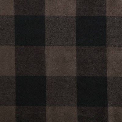 Brown Plaid Reversible Sherpa Cotton Throw Blanket