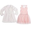 Little Lass Baby Girl's 3-Piece Fur Coat & Dress Set - 2 of 4
