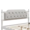 Sapphtopaz Bed Frame with Headboard Upholstered Platform Bed with Button Tufted and Slats Support for Bedroom, No Box Spring Needed - 3 of 4