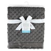 Hudson Baby Unisex Baby Plush Mink Blanket, Charcoal, One Size - 2 of 3
