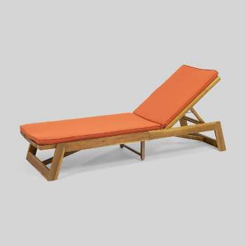 Maki Acacia Wood Chaise Lounge - Christopher Knight Home