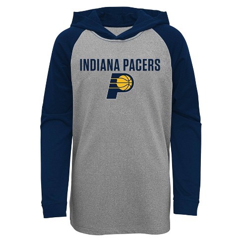 Nba Indiana Pacers Youth Gray Long Sleeve Light Weight Hooded