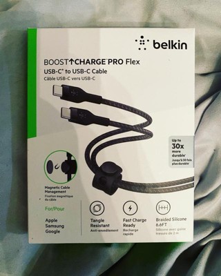 Belkin 6.6' BoostCharge Pro Flex USB-C Lightning Connector Cable + Strap -  Pink Chic - Yahoo Shopping