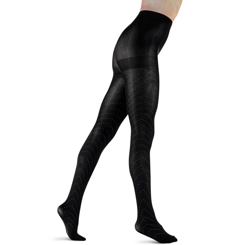 LECHERY Women's Dotted Ring Tights (1 Pair), 3 of 5