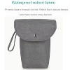 Kitcheniva Small Waterproof Baby Diaper Storage Bag, Gray - 3 of 4