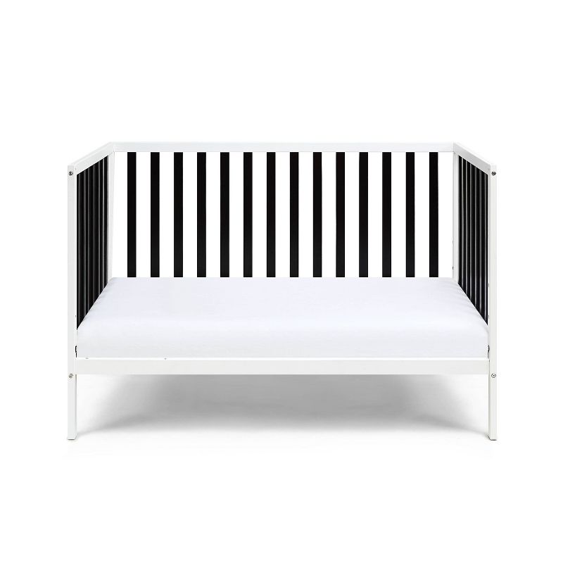 Baby Cache Deux Remi 3-in-1 Convertible Island Crib - White/Black, 6 of 9