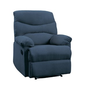Lyngins Modern Plush Fabric Recliner Chair with Adjustable Back & Footrest,Armchair Accent Chair for Living Room,Bedroom - 1 of 4