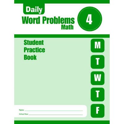 Daily Word Problems, Grade 4 Sb - by  Evan-Moor Educational Publishers (Paperback)