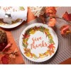 Juvale 80 Pack Give Thanks Disposable Paper Plates, Thanksgiving Party Supplies, 9 In - 2 of 4