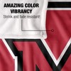 Miami University (Oh) Primary Logo Stripes Silky 50x60 Blanket, 1 Sided - 4 of 4