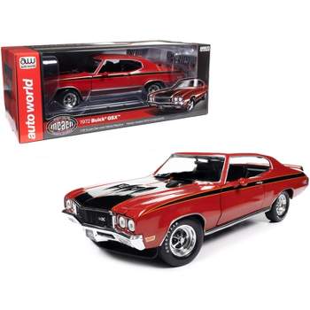 1972 Buick GSX Fire Red w/Black Stripes "Muscle Car & Corvette Nationals" 1/18 Diecast Model Car by Auto World