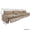 149''Modular Sectional Sofa with 2 Heating cushion Power Recliner Chair, Linen Sectional Sofa Deep Seat Soft Couch with USB Ports for Living Room - 2 of 4