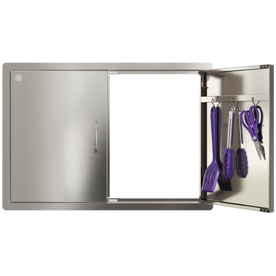 Sersper Stainless Steel Outdoor Access Door - Perfect for Outdoor Kitchens and BBQ Islands