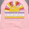 Girls' - Instant Message - California Sunset Shirt Tail Raglan Graphic T-shirt - 2 of 4