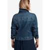 ellos Plus Size Classic Denim Jacket - 3 of 4