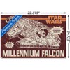 Trends International Star Wars: New Vintage - Millennium Falcon Unframed Wall Poster Prints - 3 of 4