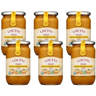 Lucini Organic Savory Golden Tomato Sauce - Case of 6/24 oz