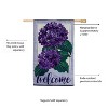 Evergreen Hydrangea Welcome Applique House Flag 28 x 44 Inches Outdoor Decor for Homes and Gardens - 2 of 4