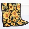 Anna-Kaci Sunflower Print Velvet Feel Autumn Winter Scarf with Warm Soft Texture - 71IN×27N - 4 of 4