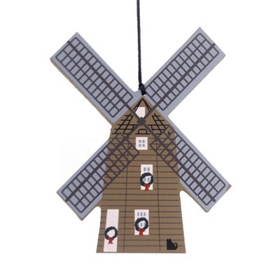 Cats Meow Village 4.0 Inch Hook Windmill Retired Lmt Ed Holland 1996 Village Buildings