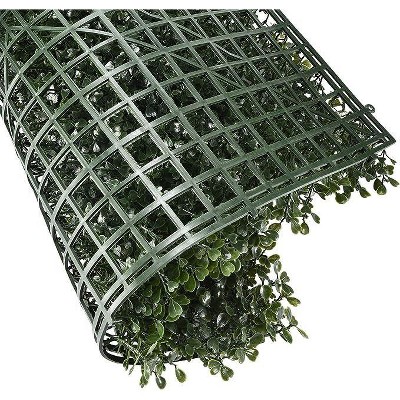 20'' x 20'' Green Artificial Boxwood Wall Panels Pack of 6