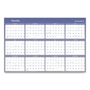 Vertical/Horizontal Erasable Quarterly/Monthly Wall Planner, 32 x 48, 12-Month (Jan to Dec): 2026 - 1 of 4