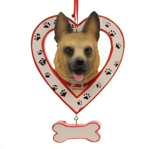 Kurt S. Adler 4.5 Inch Dog In Heart W/ Bone Canine Best Friend Tree Ornaments - 1 of 2