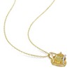 EVERLY JEWELRY | Yellow Plated Sterling Silver 5 1/2 CT TGW Citrine White Topaz Fashion Pendant With Chain, 18-inch - 4 of 4