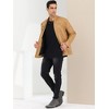 Lars Amadeus Men's Stand Collar Zip Up Motorcycle Biker Faux Leather Jacket - 4 of 4
