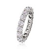Ross-Simons 2.75 ct. t.w. CZ Eternity Band in Sterling Silver - 3 of 4