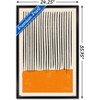 Trends International Geometric - Orange Framed Wall Poster Prints - 3 of 4