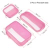 Unique Bargains Nylon Mesh Zipper Portable Travel Home Storage Makeup Bags 3 Pcs - 2 of 3