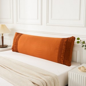 Macrame Tassel Pillowcases – Soft Decorative Pillow Covers with Fringe, Boho Style Deep Pocket Design, Queen/King/Body Options - 1 of 4