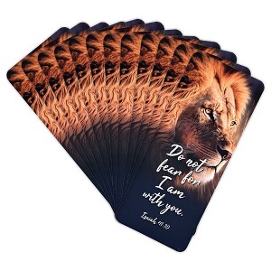 Dicksons Lion Head - Do Not Fear - Isaiah 41:10, Multicolor 6.25 x 2.6 Inch Laminated Paper Bookmark; Pack of 12 - 1 of 2