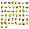 Wrapables Waterproof Vinyl Stickers for Water Bottles, Laptop, Phones, Skateboards, Decals for Teens, 110pcs, Bumblebees - 3 of 4