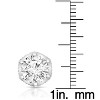 Guili Sterling Silver Earrings Featuring Round-cut Cubic Zirconia Stones, A Classic and Refined Design Perfect for Any Occasion or Wardrobe - 3 of 4