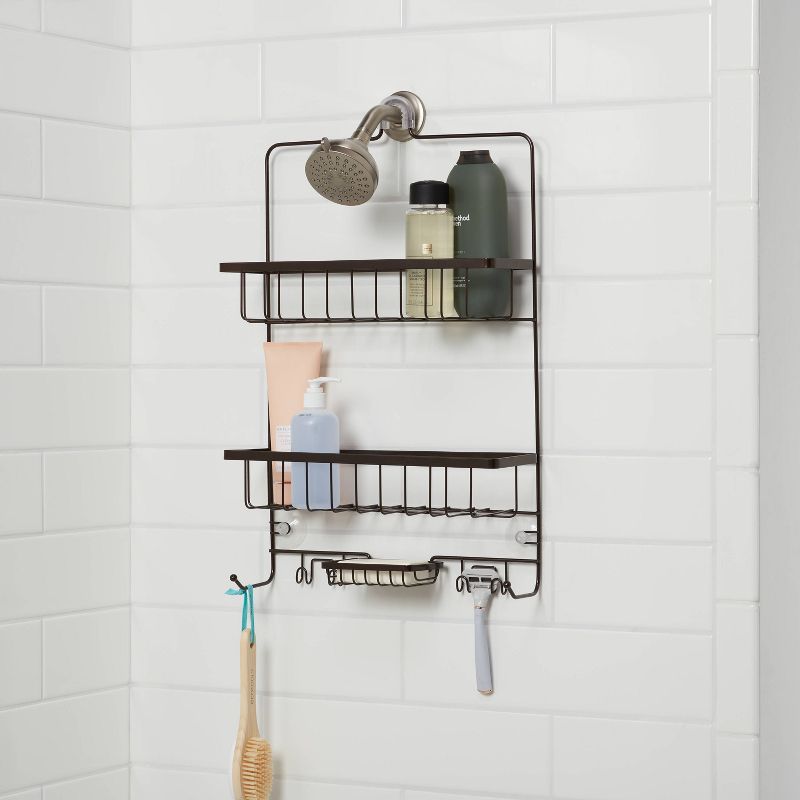 Large Bathroom Shower Caddy Bronze - Made By Design&#8482;, 2 of 4