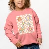 The Juniper Shop SmileyWorld Checkered Floral Distressed Toddler Sweatshirt - 2 of 4