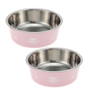 Unique Bargains Non-Skid Small Pet Bowl 4.72" Dia - 1 of 4
