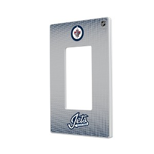 NHL Western Conference Teams Linen Hidden-Screw Light Switch Plate for Single Rocker - 1 of 4