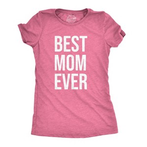 Womens Best Mom Ever T shirt Funny Mama Gift Mothers Day Cute Life Saying Tees - Crazy Dog Women's T Shirt - 1 of 4