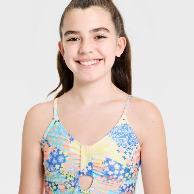 Art Class Girls' Ditsy Printed One Piece Swimsuit - art class™ L — фото 3