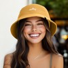Dalix Salty Embroidered Bucket Hat Cotton Summer Beach Vacation Cap Womens - 3 of 4