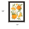 HomeRoots Citrus Orange Botanical Black Framed Print Wall Art - 3 of 4